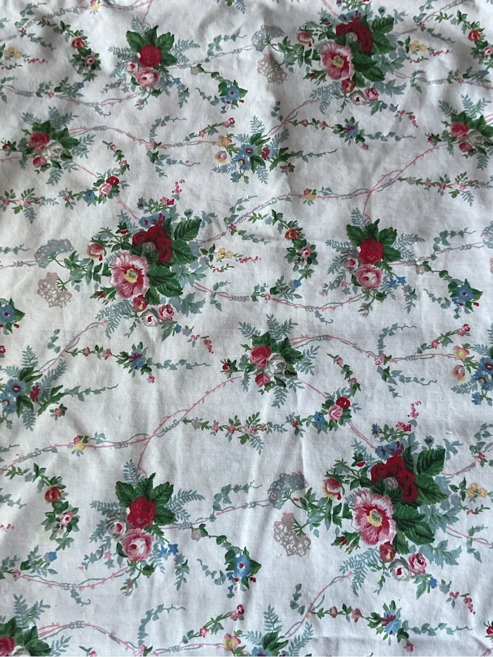 Vintage, Ralph Lauren BLAINE Floral Ruffled 2 KING Pillowcases